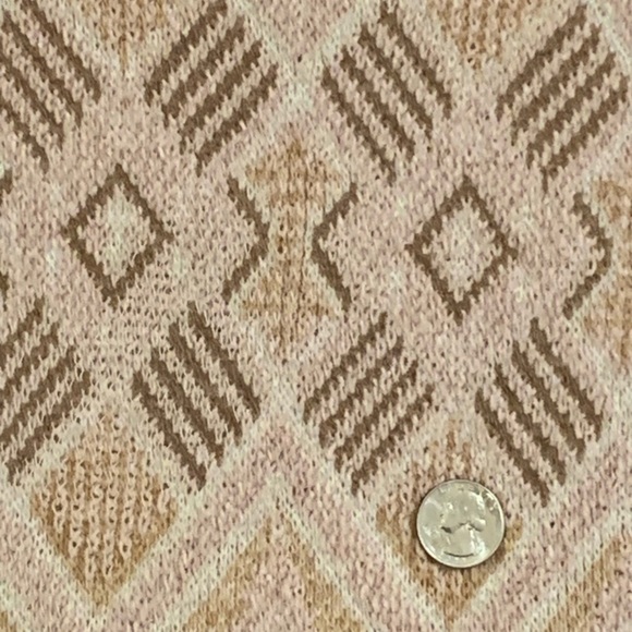 💰Hem & Thread Boxy Rose, Brown, Cream  Crew Neck Sweater -Size S - Picture 6 of 10